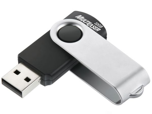 Pen Drive 4 GB Multilaser, Sandisk ou Kingston